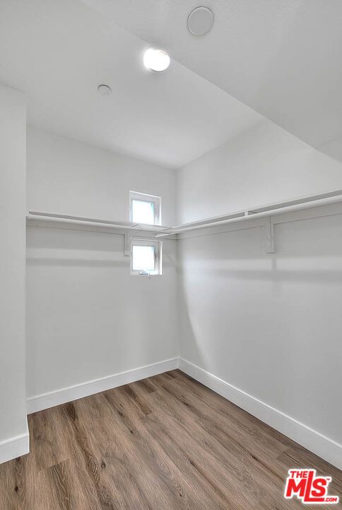Empty room, Interior, Recessed Lighting, Walk-in Closets, Wood Texture Flooring