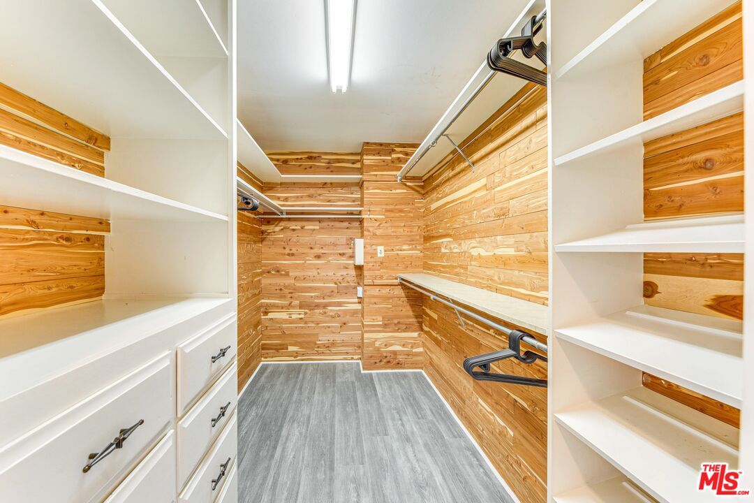 Interior, Walk-in Closets, Wood Texture Flooring, Wooden Walls