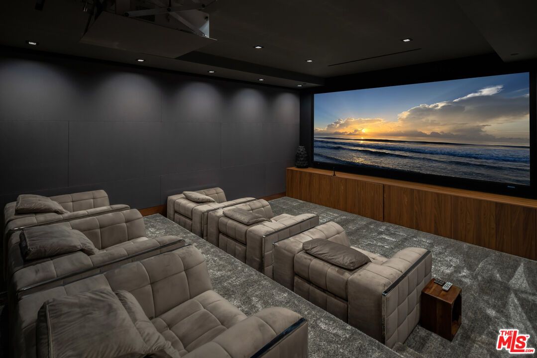 Home Theatre Room, Interior, Projection Screen, Recessed Lighting, Theatre Room