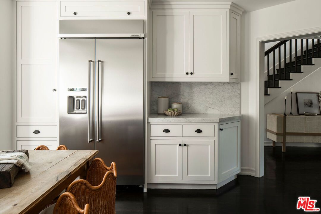 Interior, Kitchen, Marble Walls, Stainless Steel Appliances