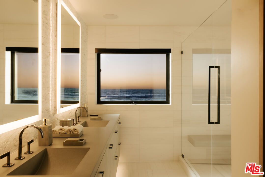 Bathroom, Dual Sink Vanities, Glass Shower, Interior, Water