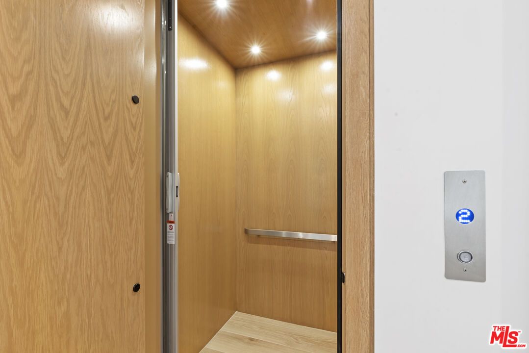 Elevator, Interior, Recessed Lighting, Wooden Ceilings, Wood Texture Flooring, Wooden Walls