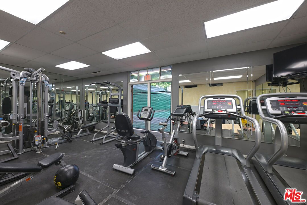 Fitness Equipment, Gym, Interior, Recessed Lighting