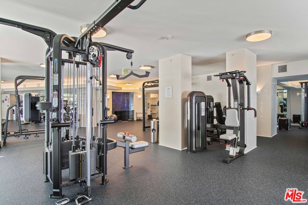 Fitness Equipment, Gym, Interior, Recessed Lighting