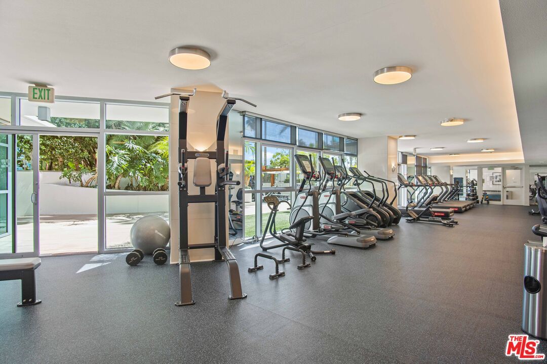 Fitness Equipment, Gym, Interior, Recessed Lighting