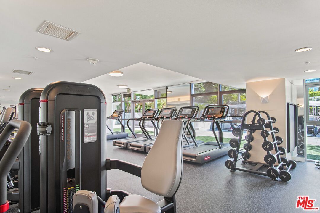 Fitness Equipment, Gym, Interior, Recessed Lighting