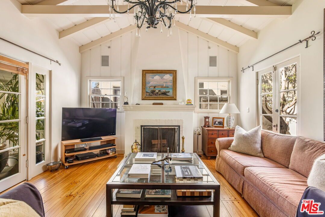 Chandelier, Fireplace, Interior, Living room, Wood Texture Flooring