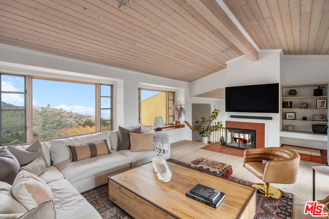Fireplace, Interior, Living room, Wooden Ceilings