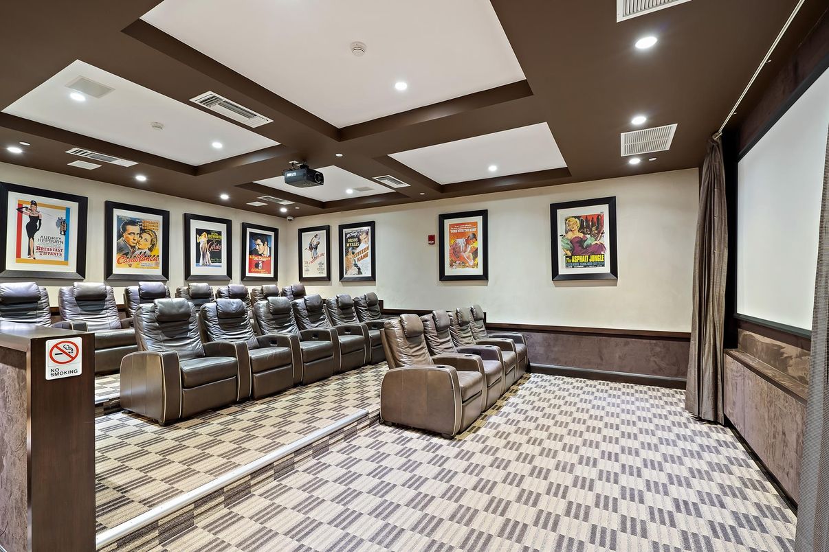 Home Theatre Room, Interior, Projection Screen, Recessed Lighting, Theatre Room