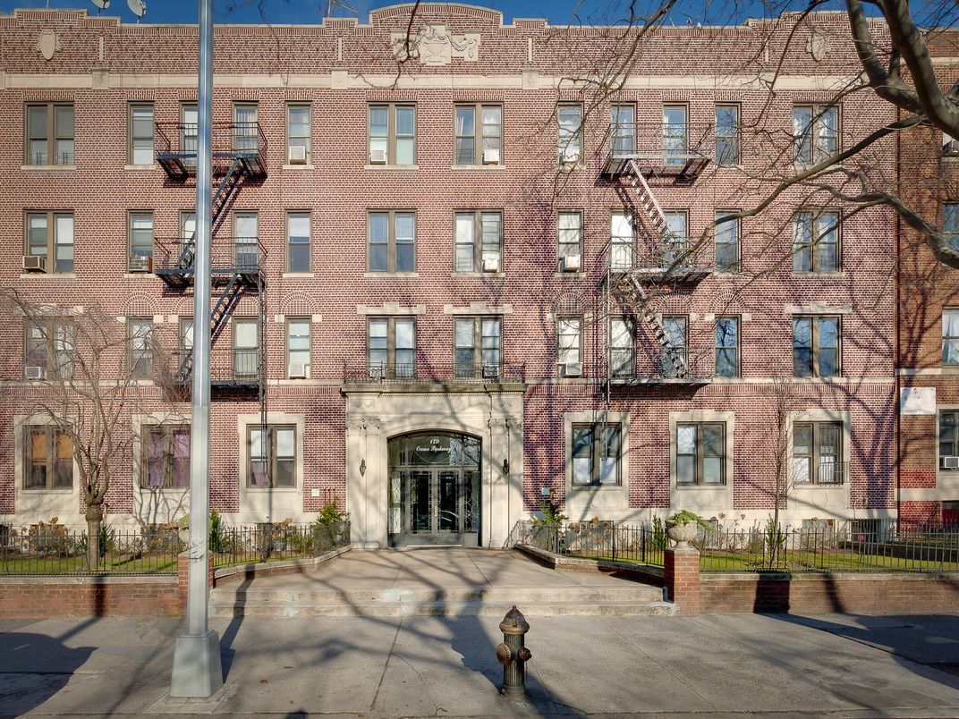 Exterior, Facade, Brick Facade, Condo Building