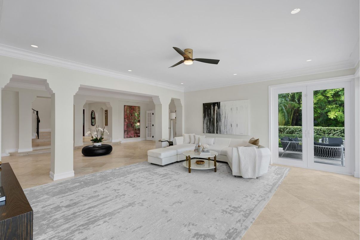 Interior, Living room, Recessed Lighting