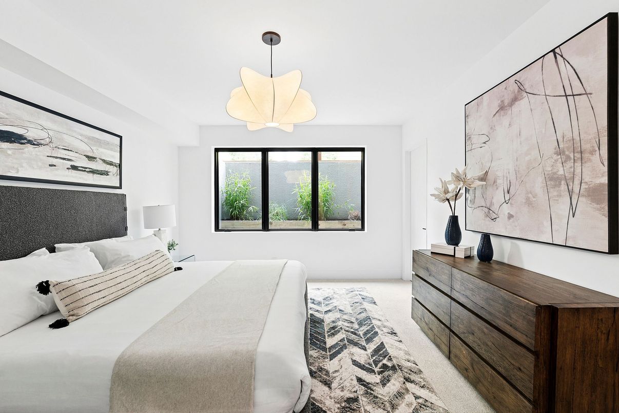 Bedroom, Interior, Pendant Lights