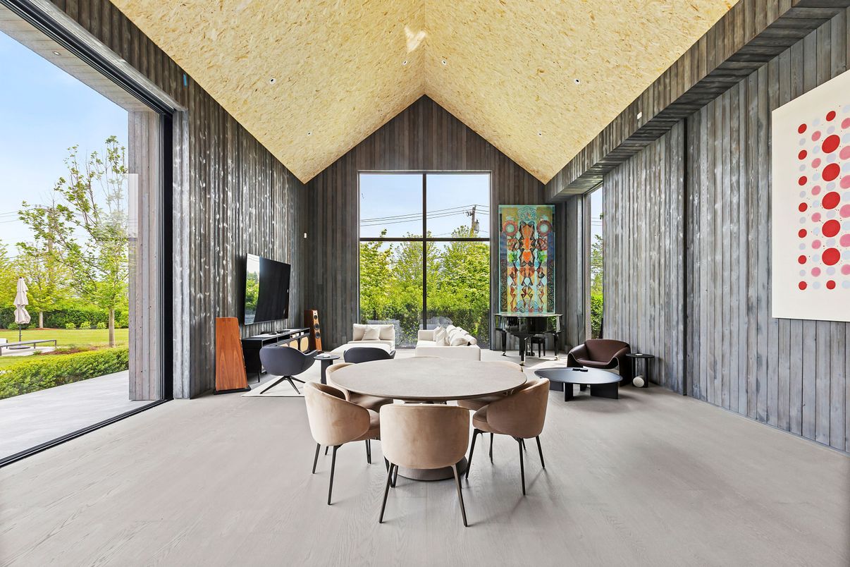 Dining room, Interior, Wooden Walls