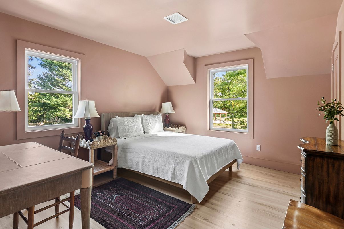 Bedroom, Interior, Wood Texture Flooring