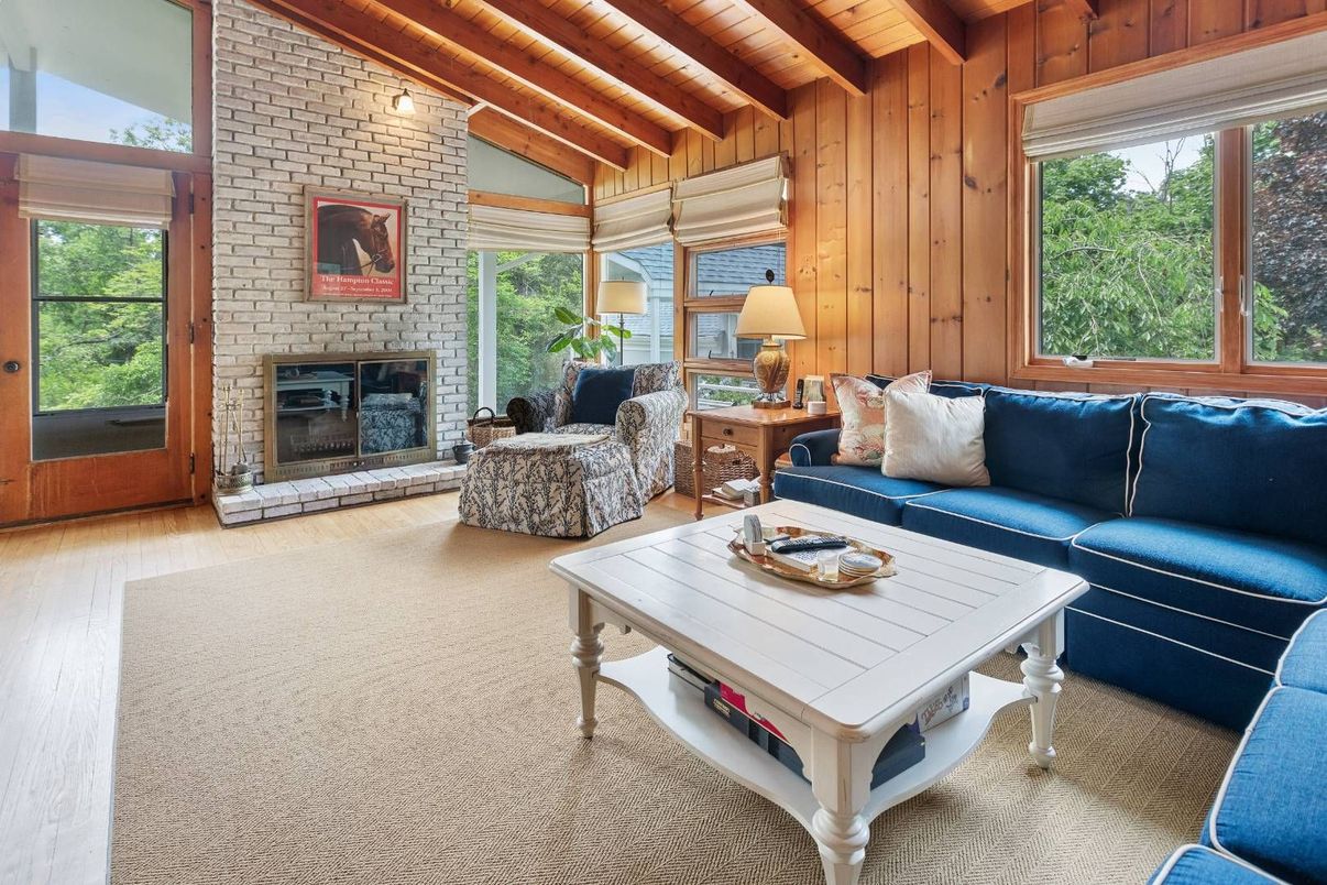 Fireplace, Interior, Living room, Stone Walls, Wooden Beams, Wooden Ceilings, Wood Texture Flooring, Wooden Walls