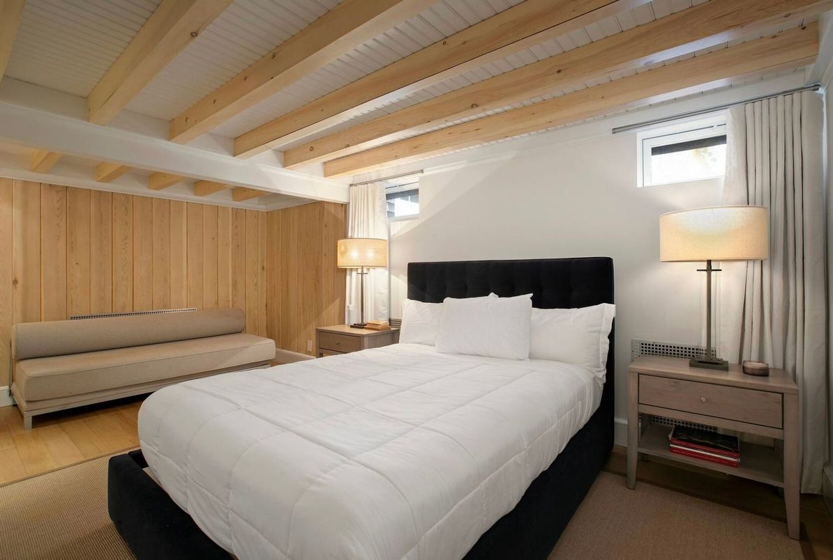 Bedroom, Interior, Wooden Beams, Wood Texture Flooring