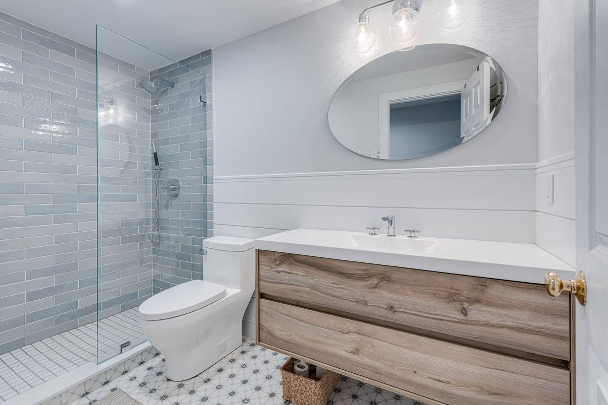 Bathroom, Glass Shower, Interior
