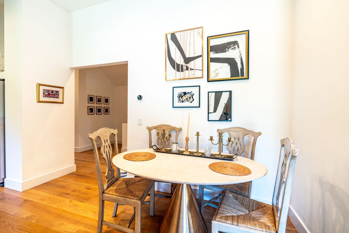 Dining room, Interior, Wood Texture Flooring