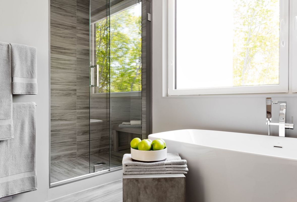 Bathroom, Glass Shower, Interior