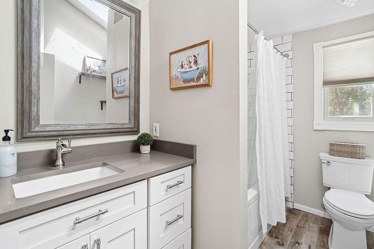 Bathroom, Interior, Wood Texture Flooring