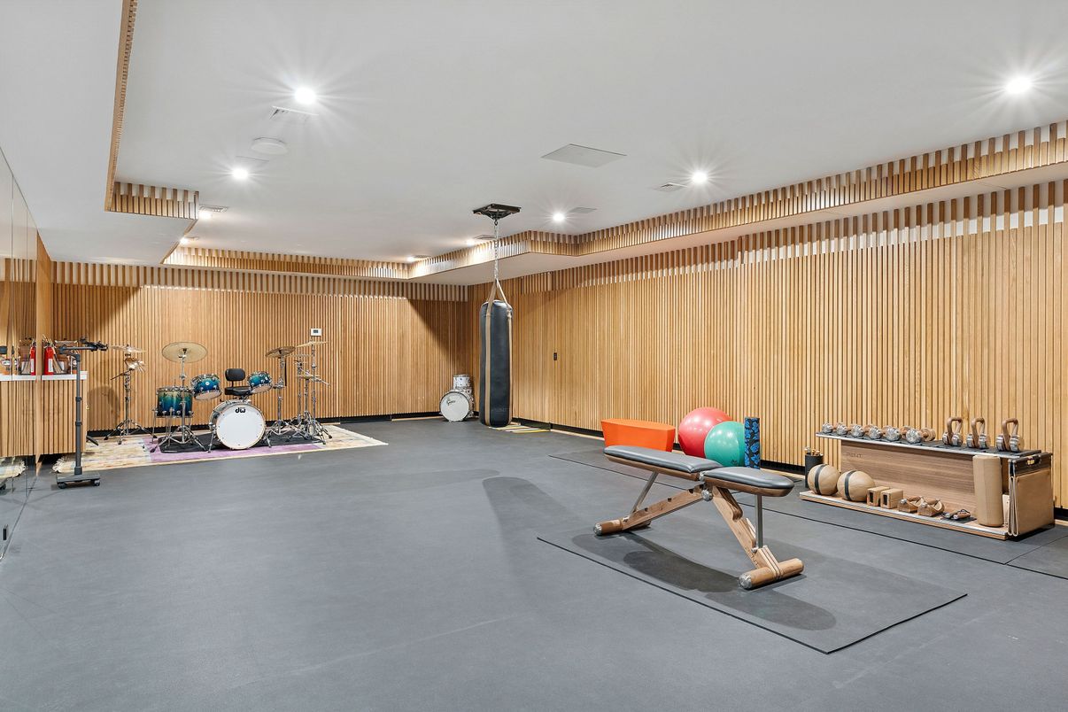 Fitness Equipment, Interior, Recessed Lighting