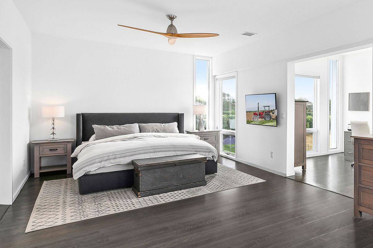 Bedroom, Interior, Wood Texture Flooring