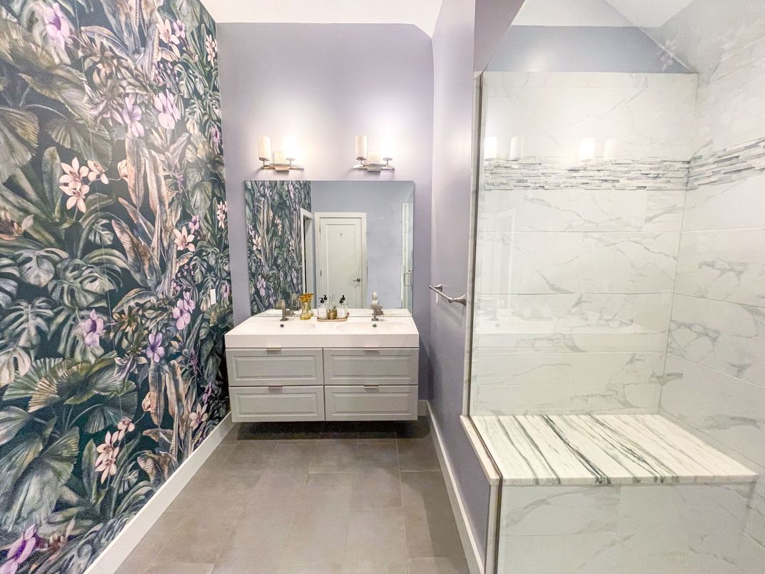 Bathroom, Interior, Marble Walls
