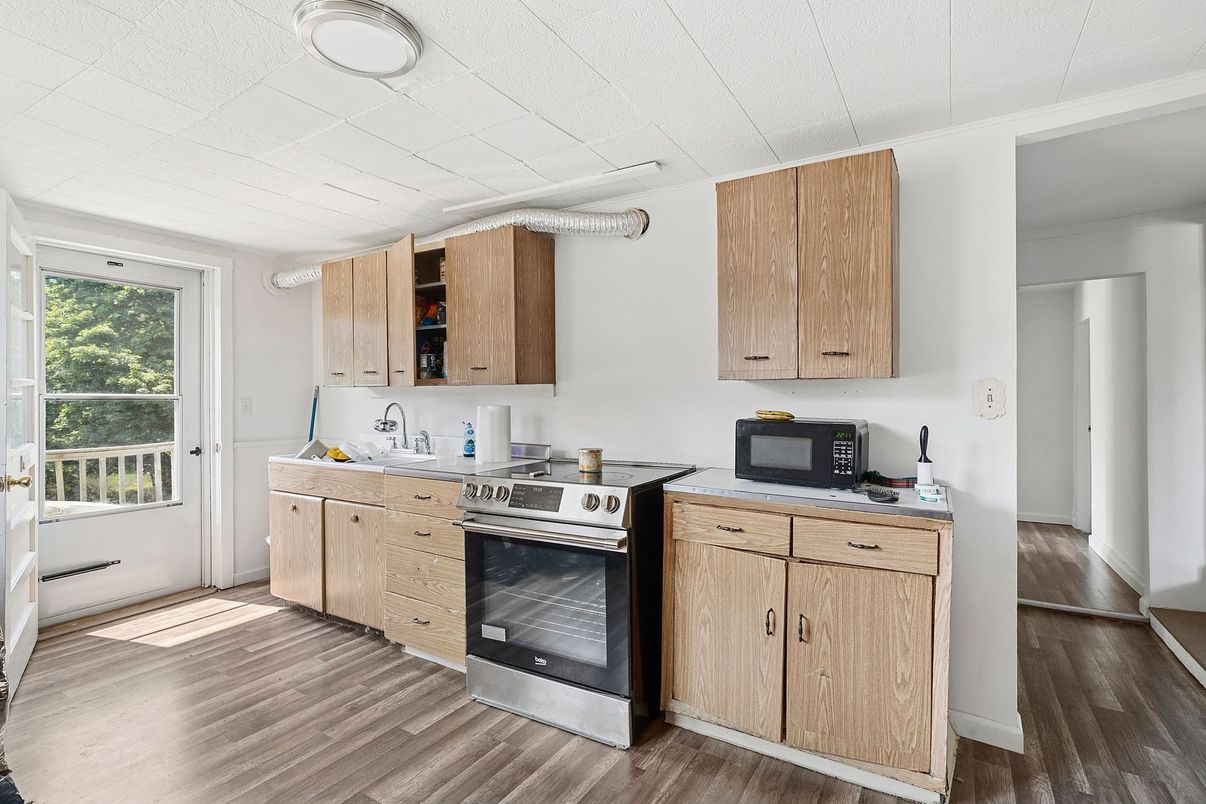 Interior, Kitchen, Wood Texture Flooring