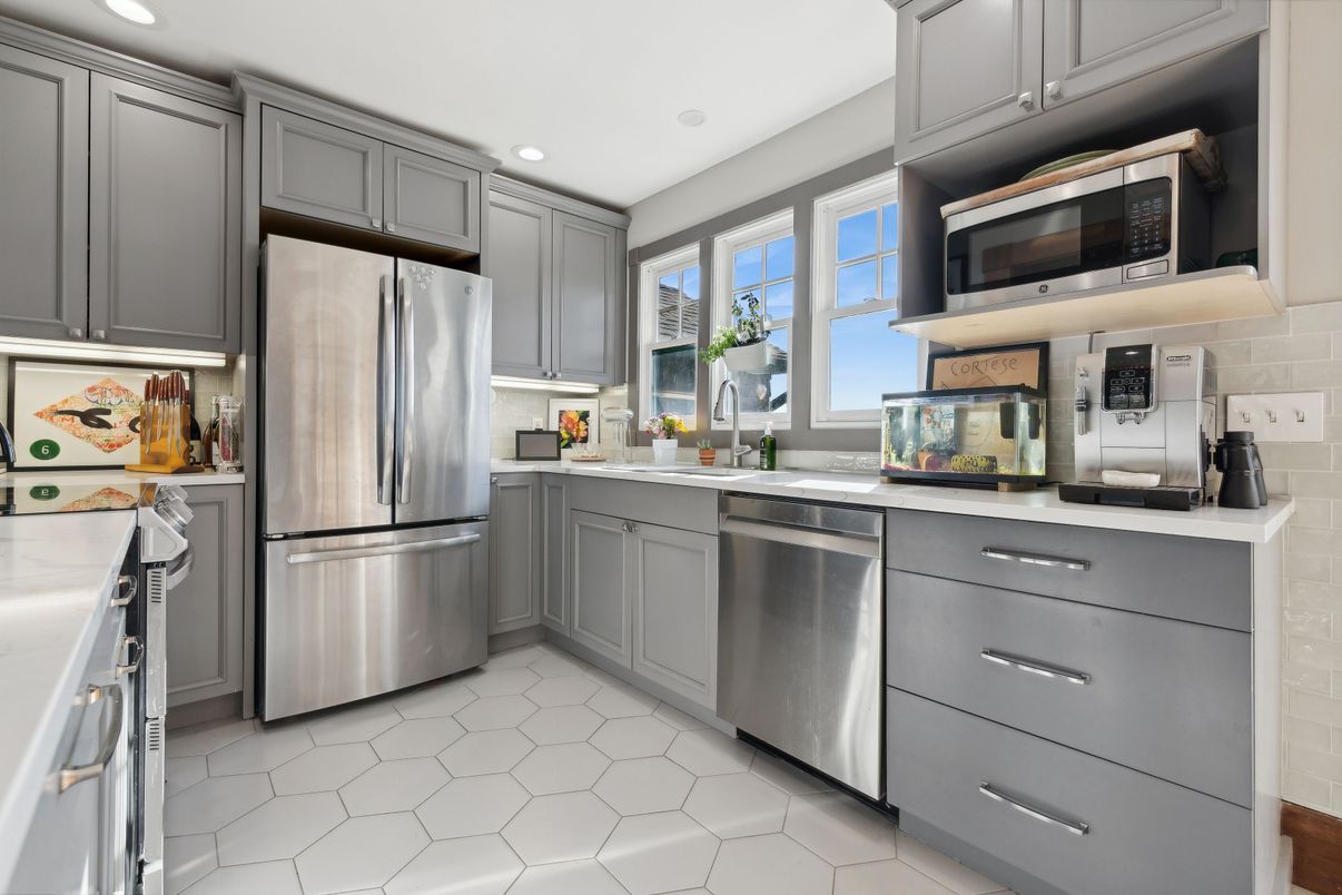 Interior, Kitchen, Recessed Lighting, Stainless Steel Appliances