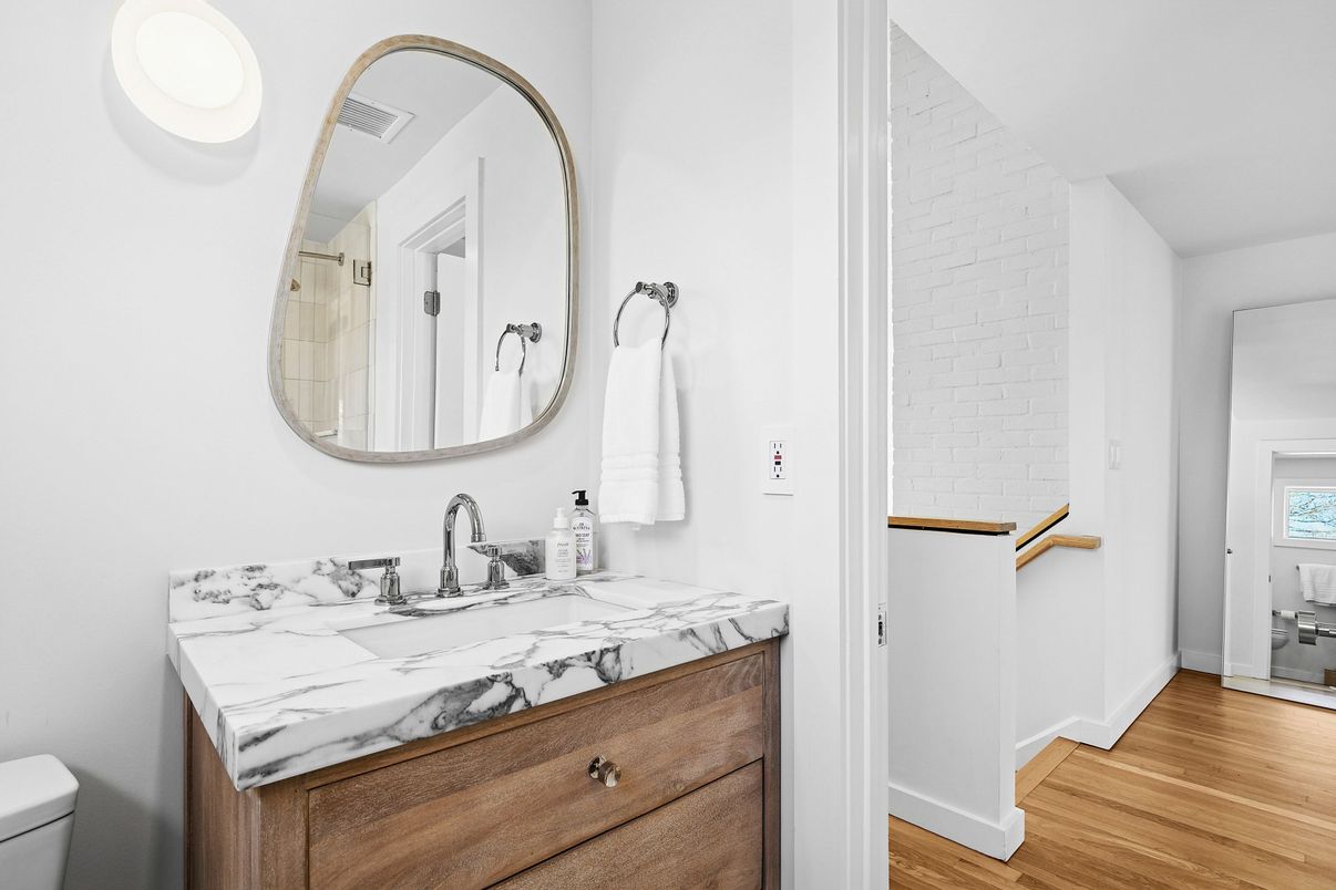 Bathroom, Interior, Wood Texture Flooring