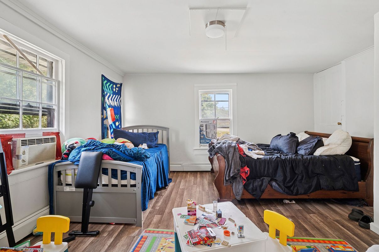 Bedroom, Interior, Wood Texture Flooring