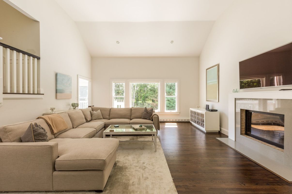 Fireplace, Interior, Living room, Wood Texture Flooring