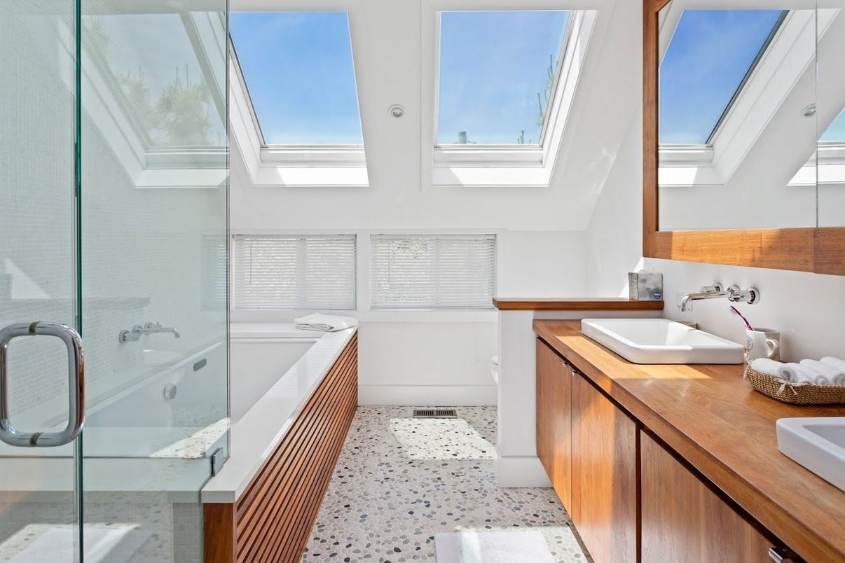 Bathroom, Dual Sink Vanities, Glass Shower, Interior