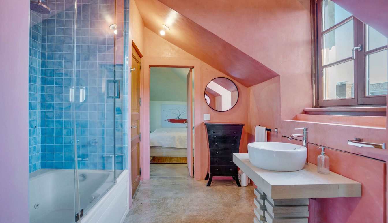 Bathroom, Glass Shower, Interior