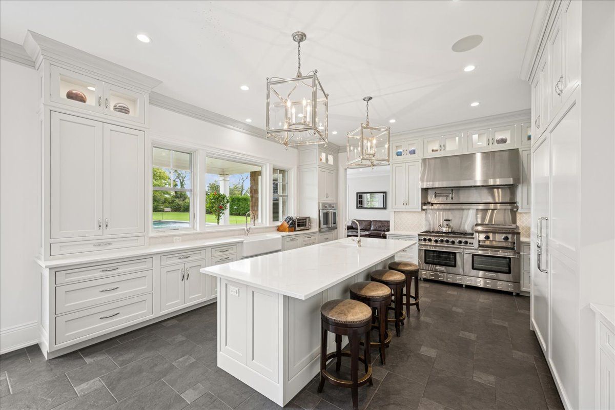 Interior, Kitchen, Pendant Lights, Recessed Lighting, Stainless Steel Appliances