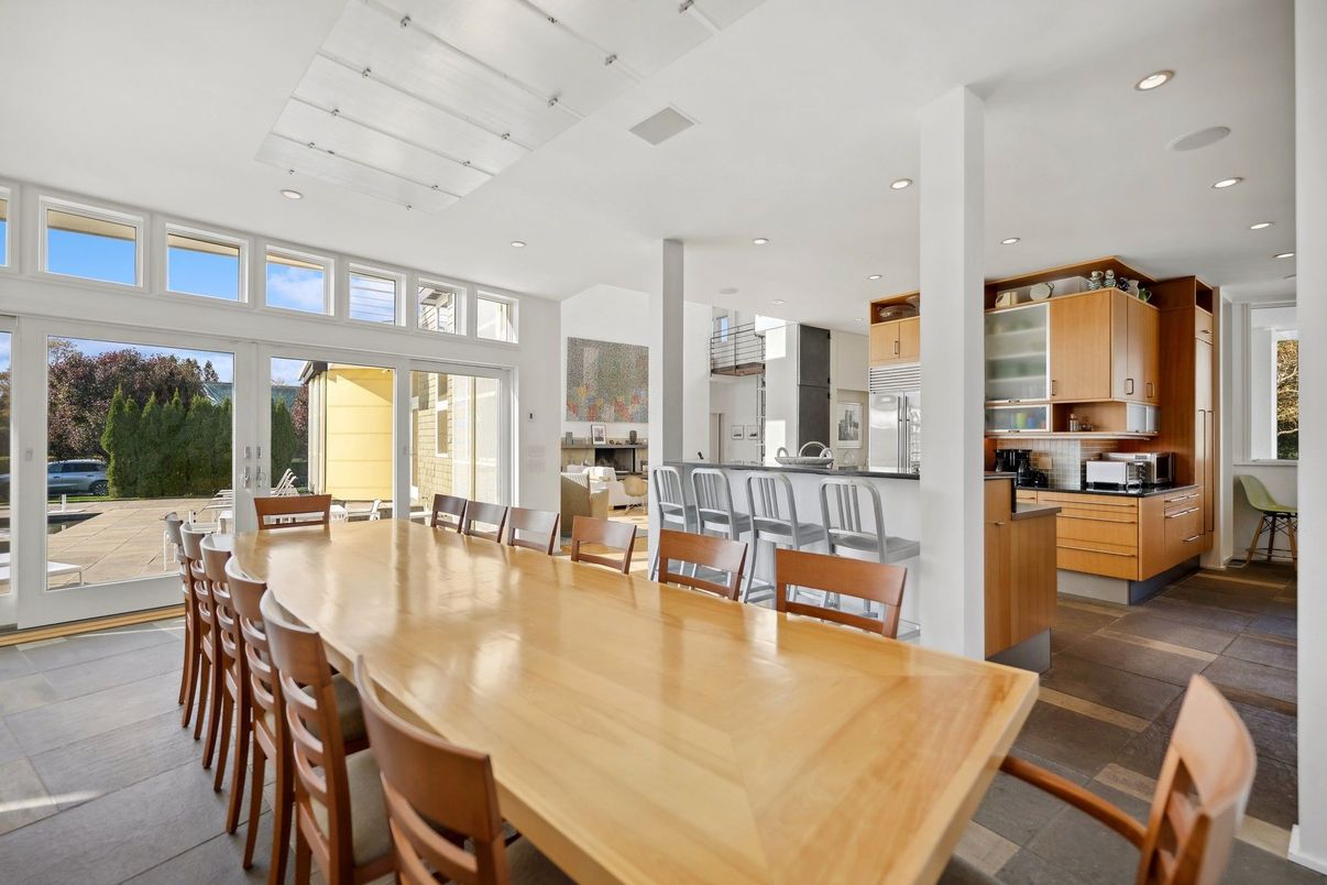 Dining room, Interior, Kitchen, Recessed Lighting