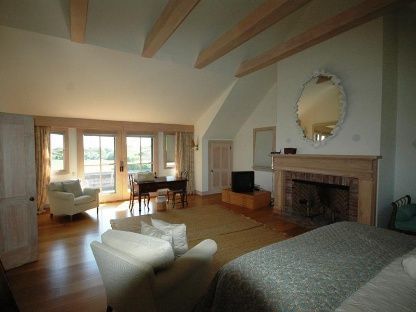 Bedroom, Dining room, Fireplace, Interior, Living room, Wooden Beams, Wood Texture Flooring