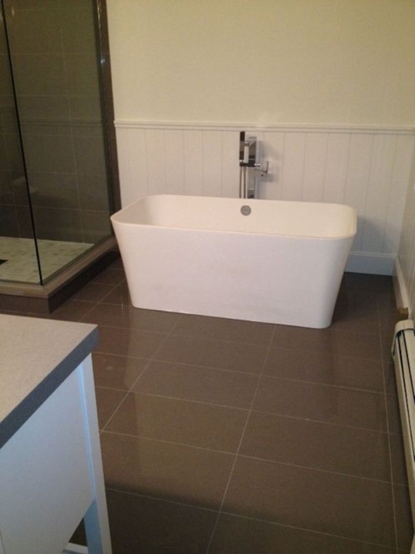 Bathroom, Free Standing Baths, Glass Shower, Interior