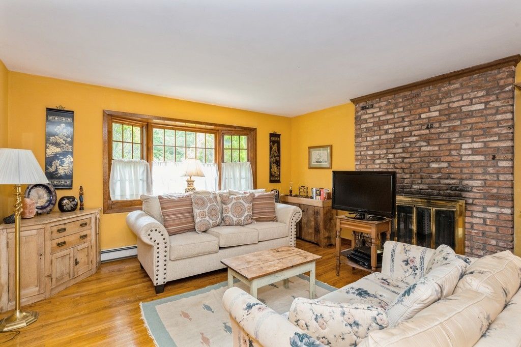 Fireplace, Interior, Living room, Stone Walls, Wood Texture Flooring