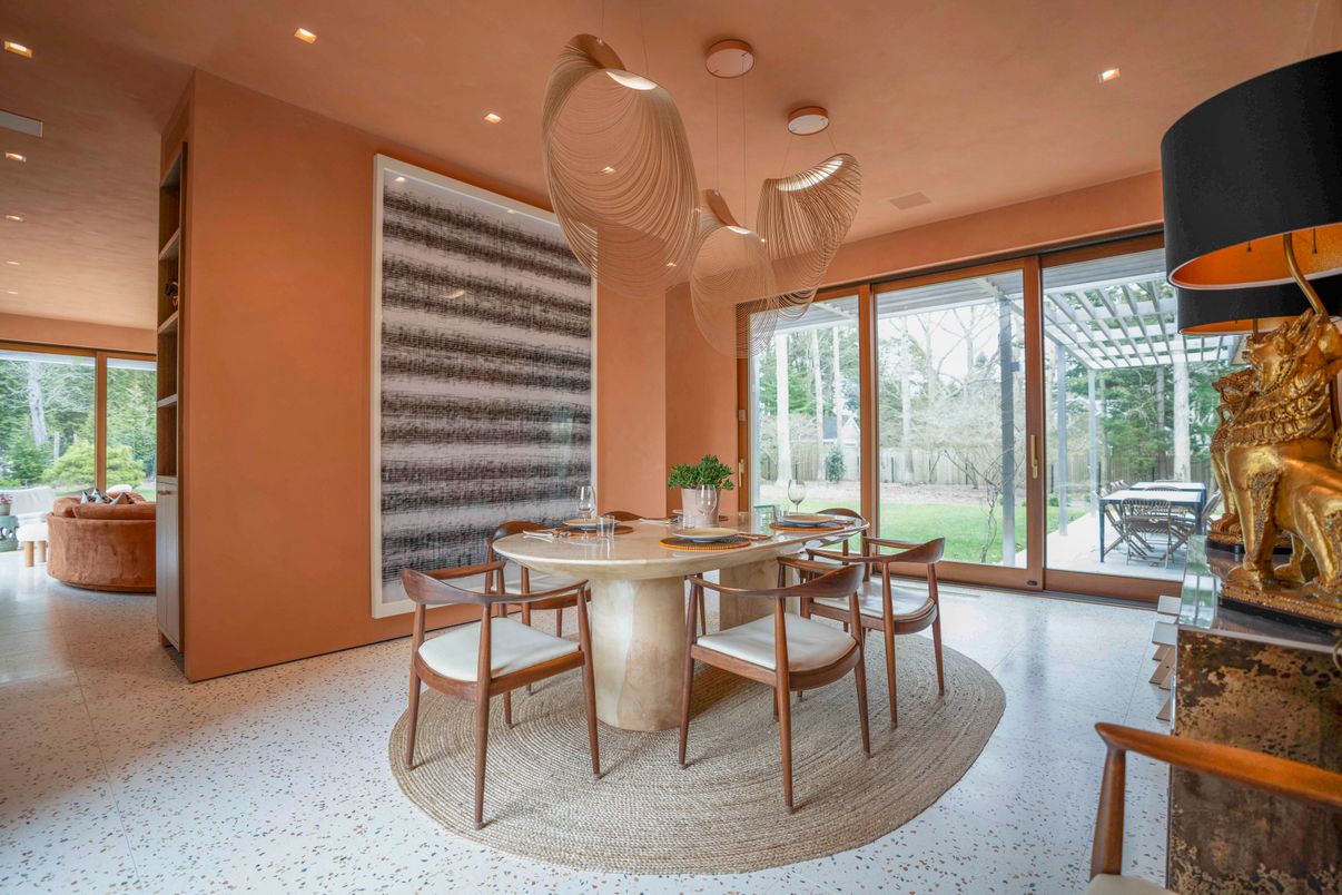 Dining room, Interior, Recessed Lighting