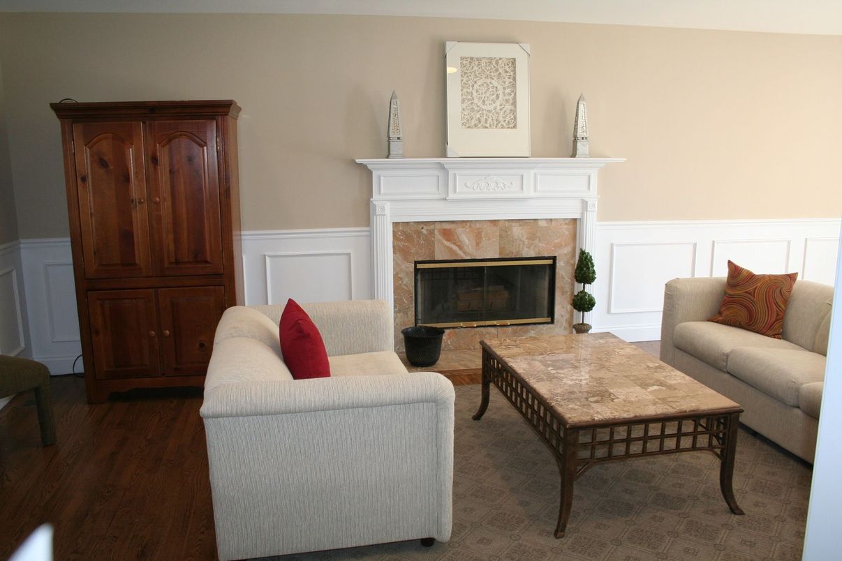 Fireplace, Interior, Living room, Wood Texture Flooring