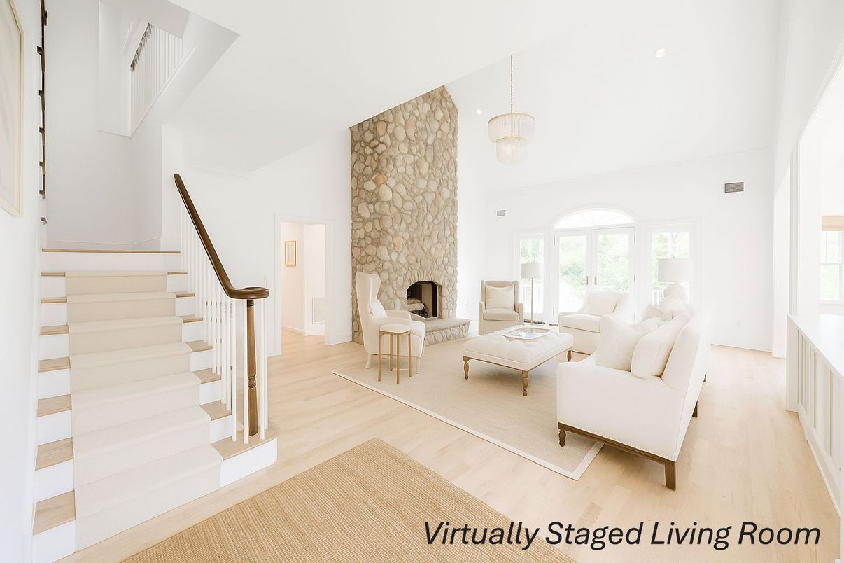 Fireplace, Interior, Living room, Pendant Lights, Wood Texture Flooring
