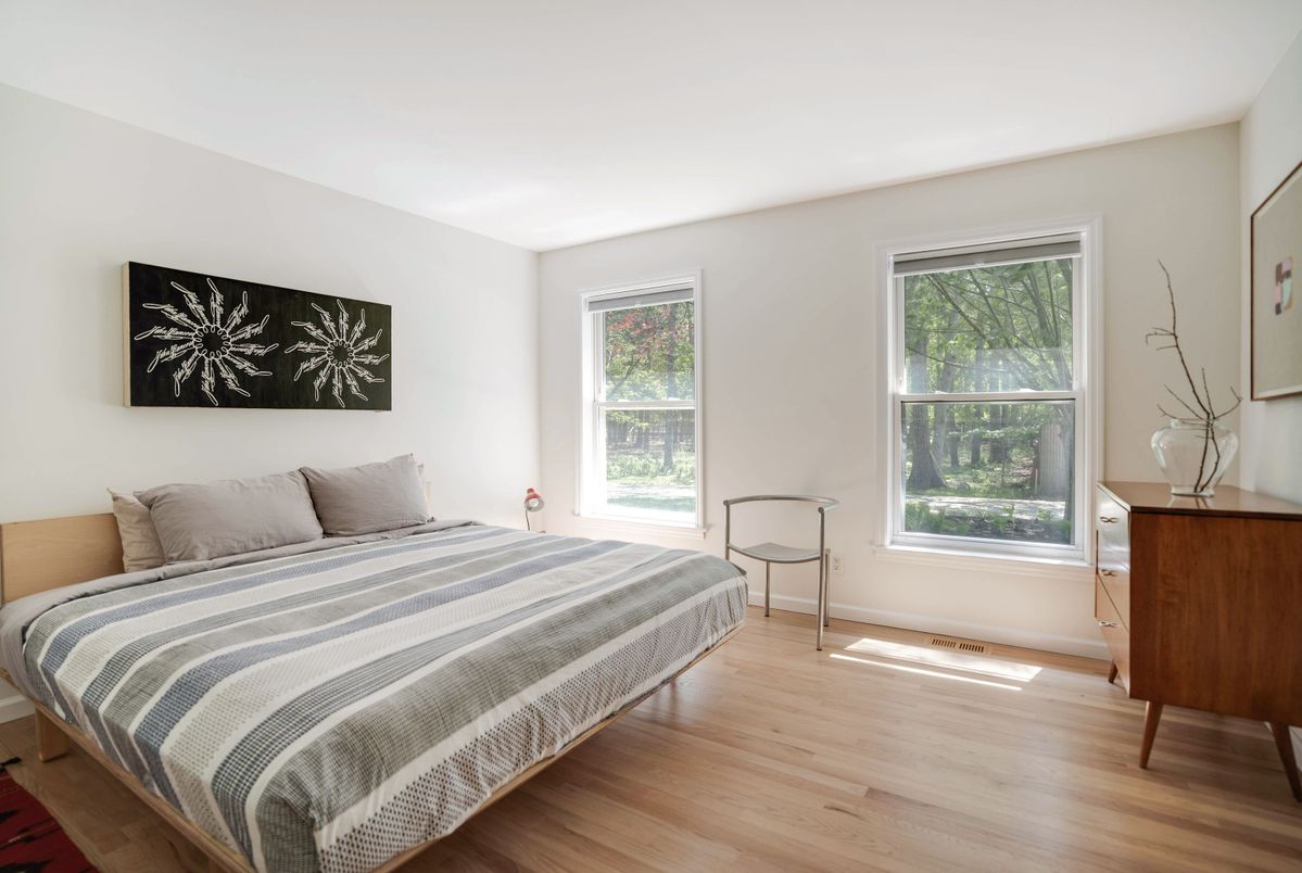 Bedroom, Interior, Wood Texture Flooring