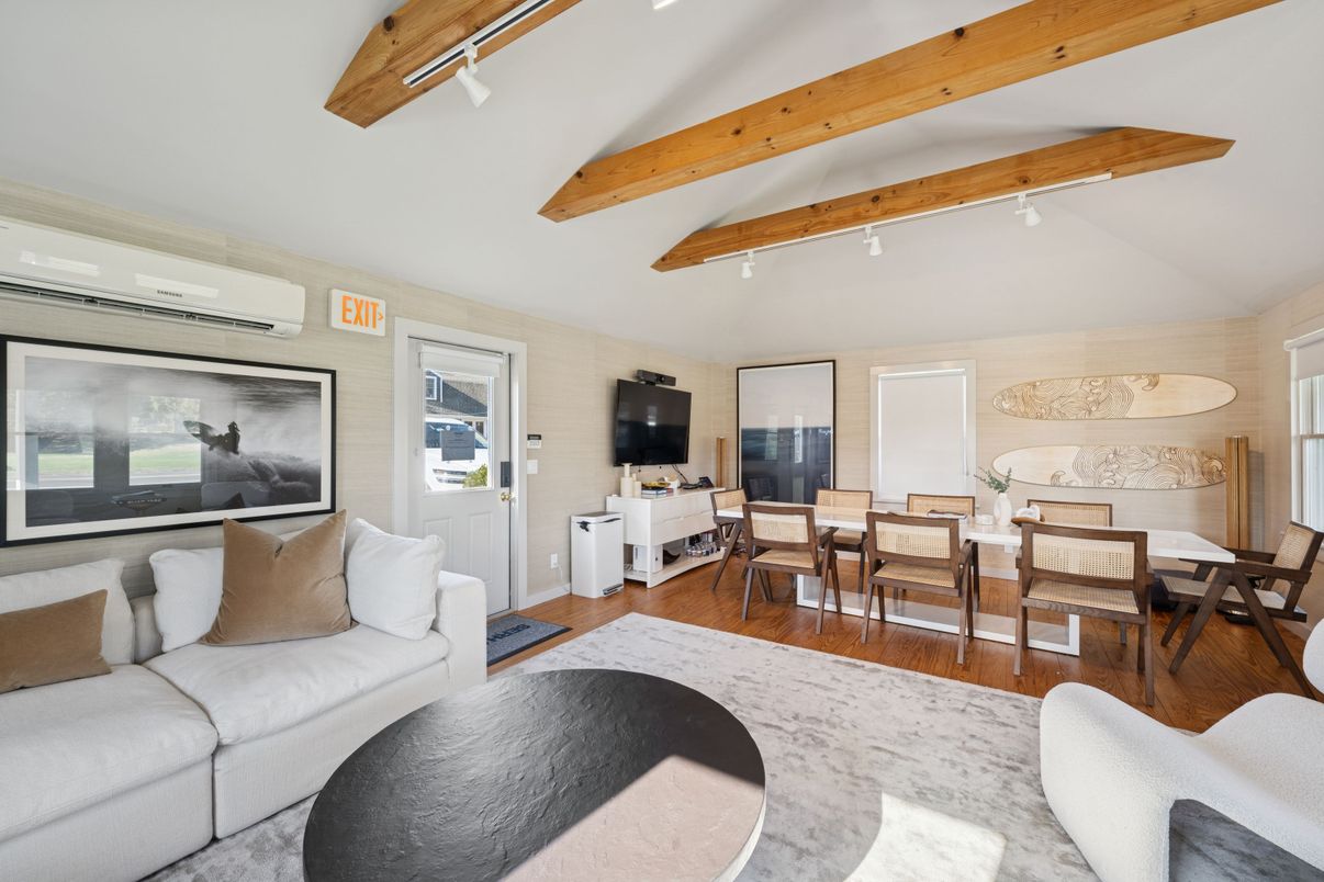 Dining room, Interior, Living room, Wooden Beams, Wood Texture Flooring