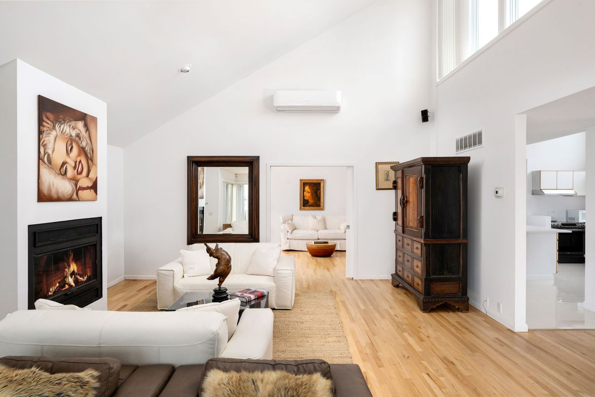 Fireplace, Interior, Living room, Wood Texture Flooring
