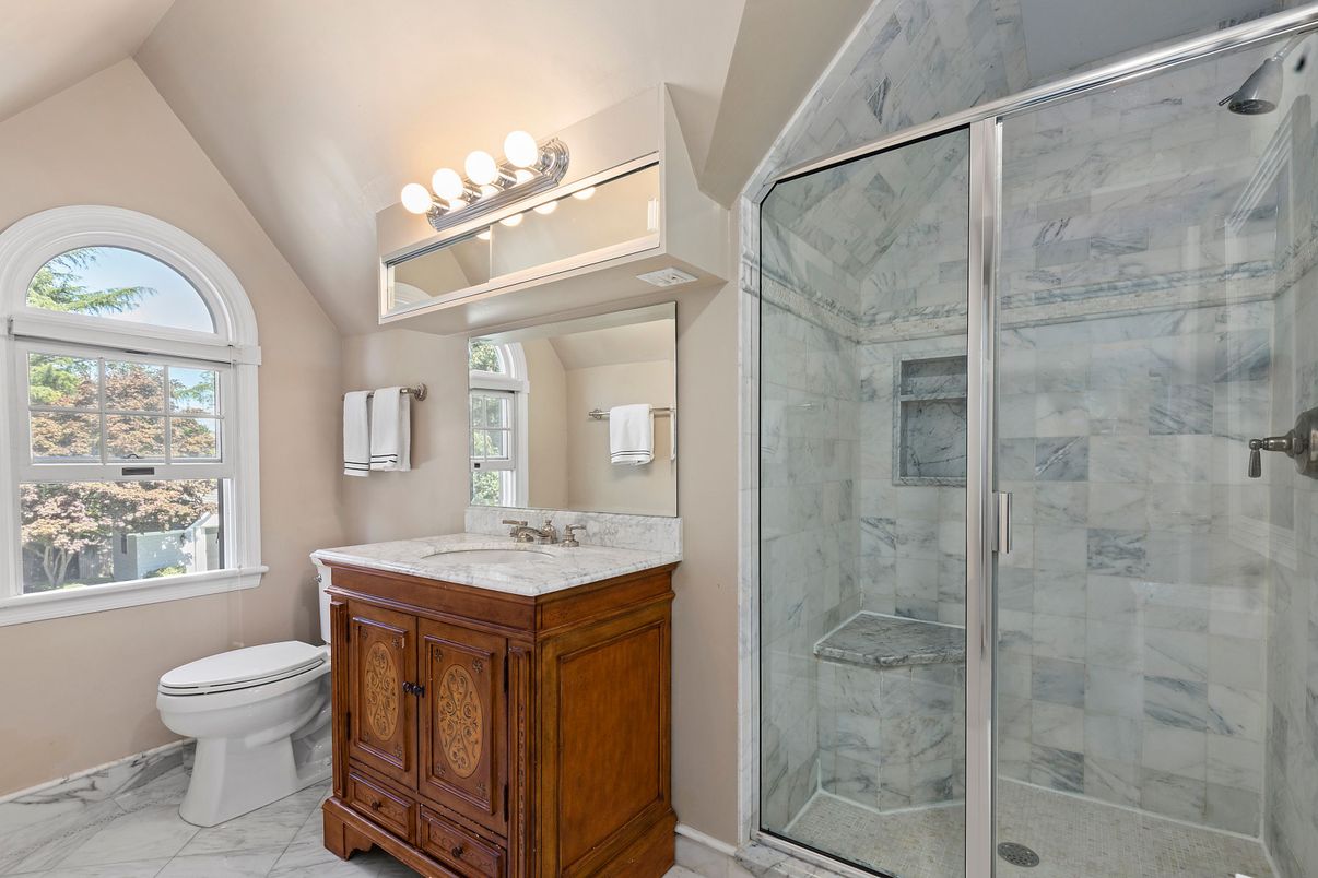 Bathroom, Glass Shower, Interior, Marble, Marble Walls