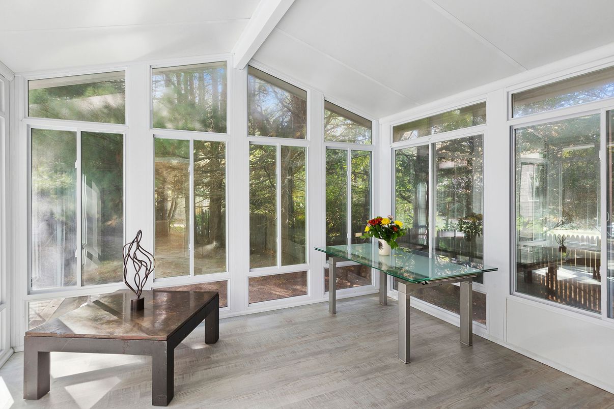 Home Office, Interior, Sun Room, Wood Texture Flooring