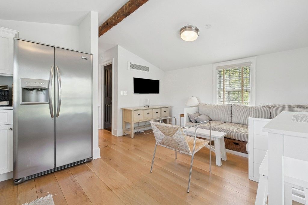 Interior, Kitchen, Living room, Stainless Steel Appliances, Wood Texture Flooring