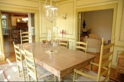 Dining room, Interior, Pendant Lights, Piano, Wood Texture Flooring