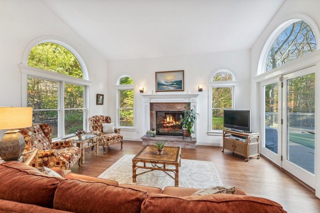 Fireplace, Interior, Living room, Wood Texture Flooring
